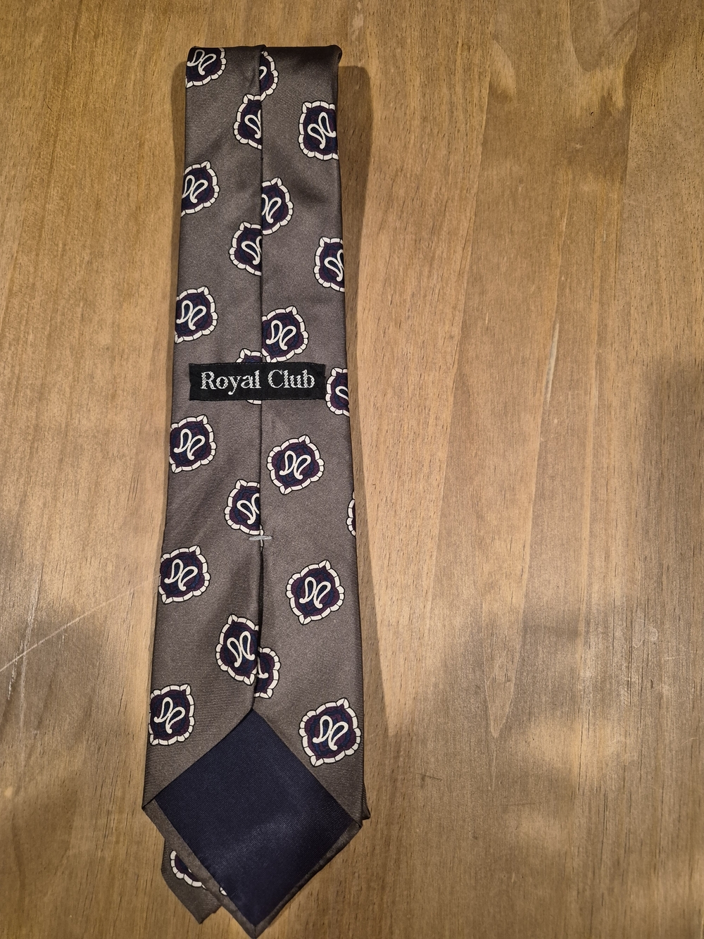 Men's Brown Medallion Silk Tie